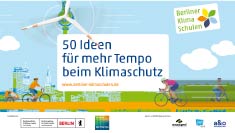 Plakat: Wettbewerb Berliner Klimaschulen